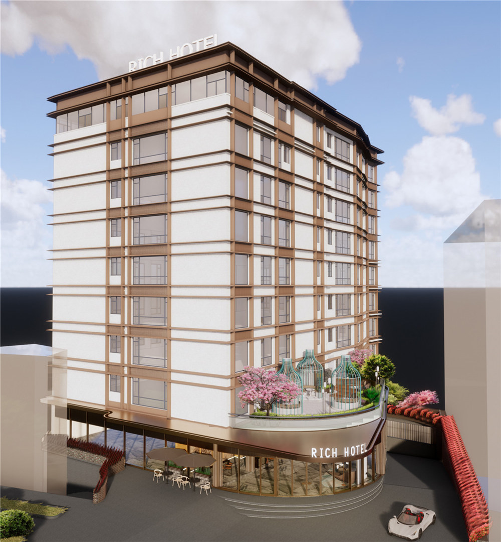 RICH HOTEL精品酒店外觀裝修設計方案
